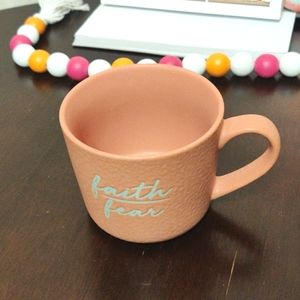 FAITH OVER FEAR Stoneware Coffee Mug